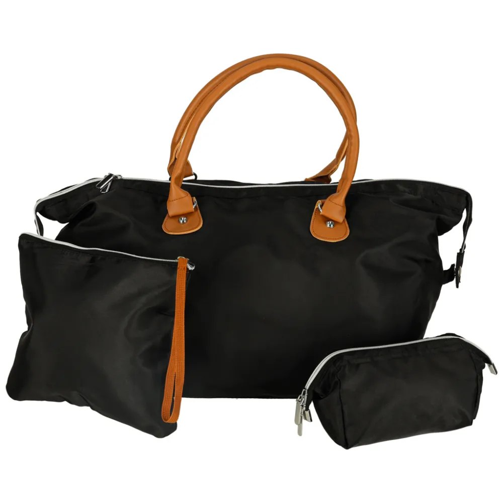 Czarna torba podróżna wielofunkcyjna do wózka dla mam