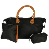 Czarna torba podróżna wielofunkcyjna do wózka dla mam