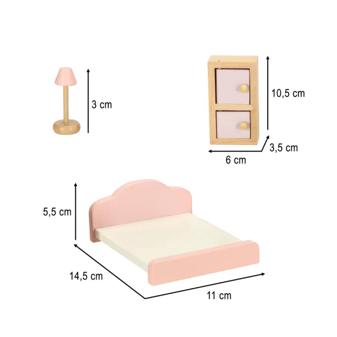 Drewniane mebelki – idealne akcesoria do domku dla lalek dla dzieci