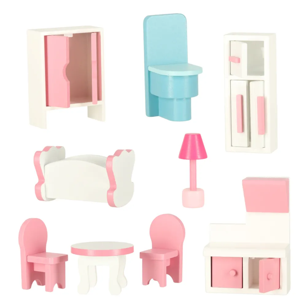 Estetyczny drewniany domek dla lalek 80cm wysokości, idealny na prezent