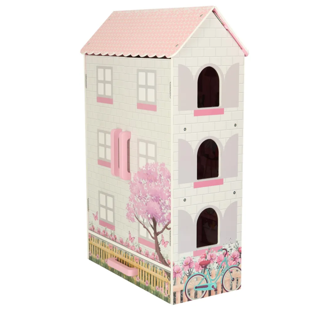 Rezydencja dla lalek Lulilo Papilio w zestawie z dziewięcioma mebelkami