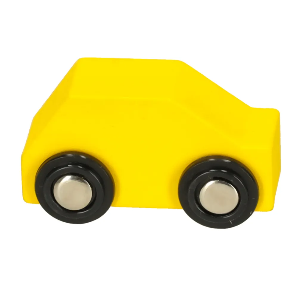 Mała, kolorowa lokomotywa drewniana dla dzieci