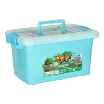 Pakowanie zestawu zwierząt do praktycznej skrzynki