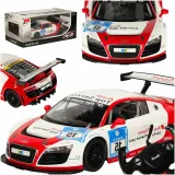 Zdalnie sterowany model Audi R8 LMS Performance skala 1:14 na białym tle