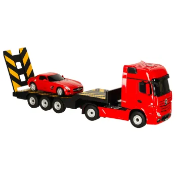 Samochód zdalnie sterowany Rastar 74920 Mercedes-Benz Actros 1:26 czerwony