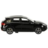 Detal przodu auta RC Porsche Cayenne Turbo z charakterystycznym logo