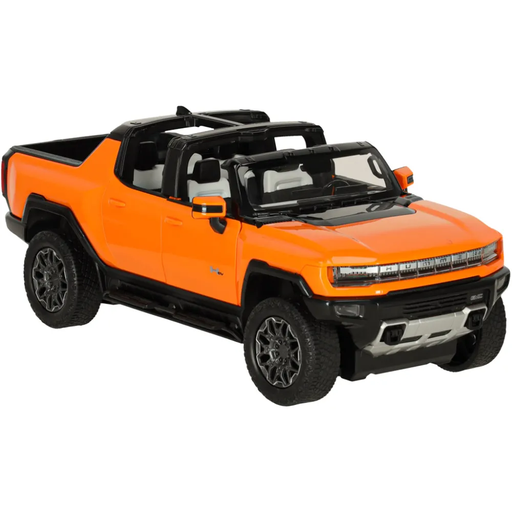 Model RC Hummer EV 1:16 pomarańczowy na białym tle