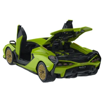 Widok szczegółowego modelu Lamborghini Sian Rastar 1:18