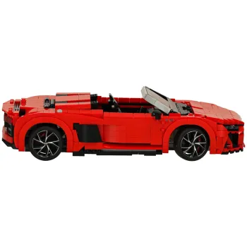 Zestaw samochodu sportowego Audi R8 Spyder z detalami z klocków