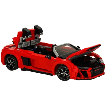 1440 plastikowych elementów do złożenia czerwonego Audi R8 Spyder