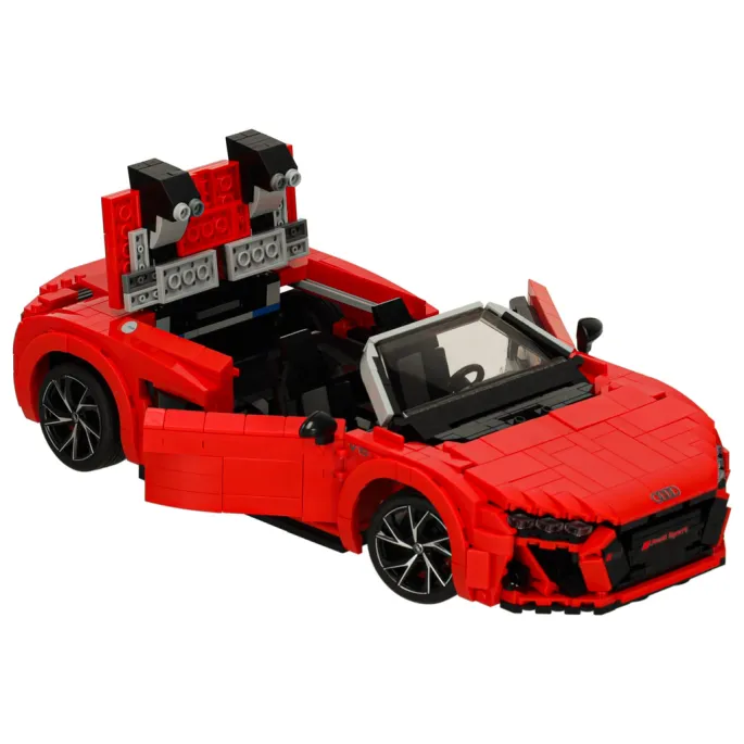 Klocki konstrukcyjne do samodzielnego złożenia Audi R8 Spyder 1:14