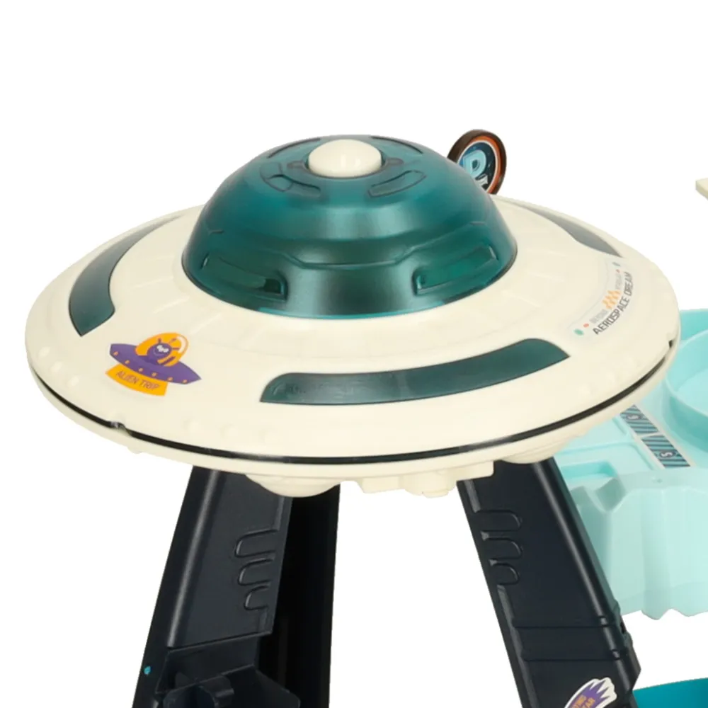 Elementy do budowy kosmicznego toru samochodowego na podłodze