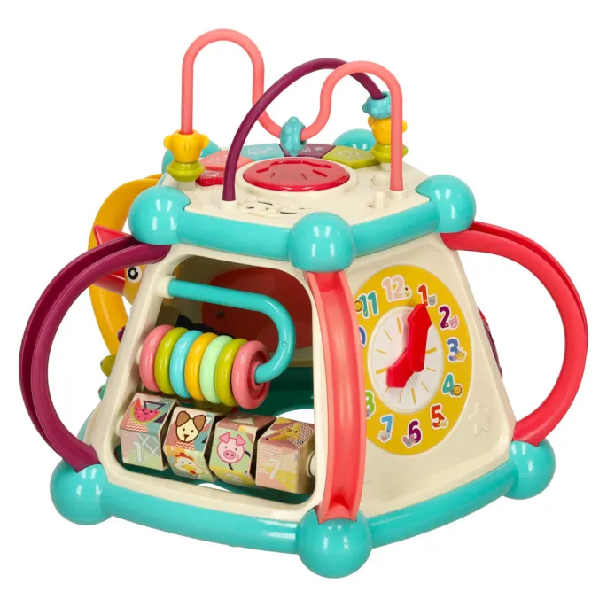 Kolorowa edukacyjna kostka Bibi-inn rozwijająca zdolności manualne