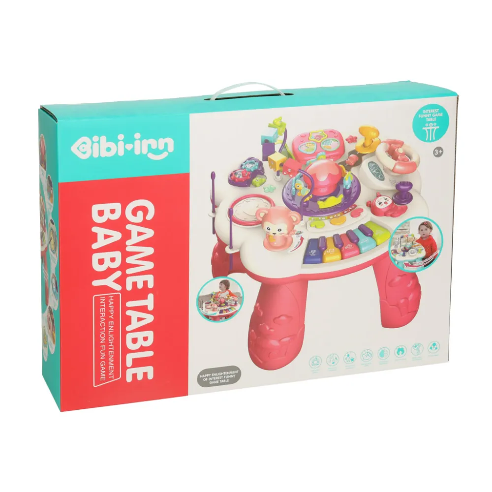 Zabawka edukacyjna dla przedszkolaków – stolik z elementami muzycznymi