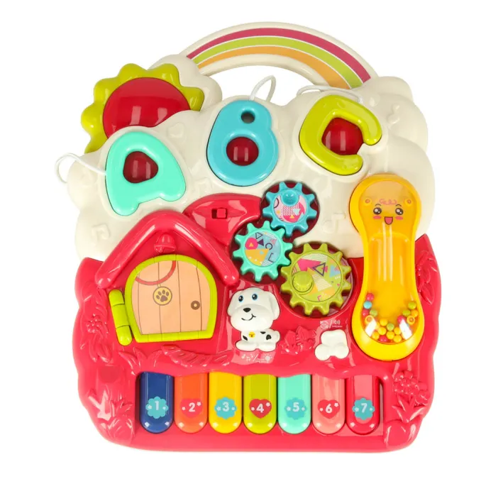 Stolik edukacyjny dla dziecka z interaktywnymi elementami