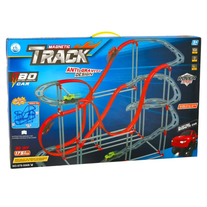 Widok zestawu toru samochodowego XXL w pełnej okazałości