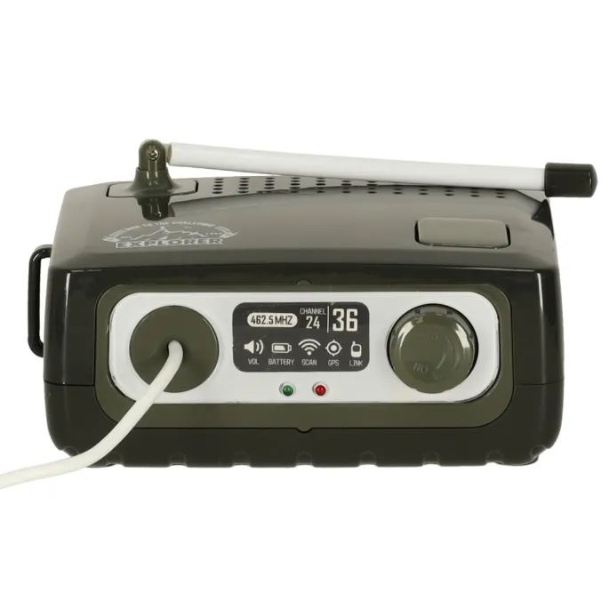 Zbliżenie na przyciski i detale krótkofalówek dziecięcych