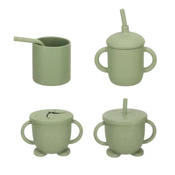 Śliniak z kieszonką, element zestawu silikonowego dla dzieci