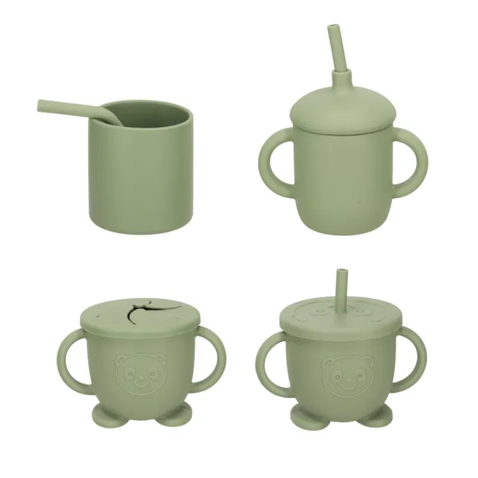 Śliniak z kieszonką, element zestawu silikonowego dla dzieci