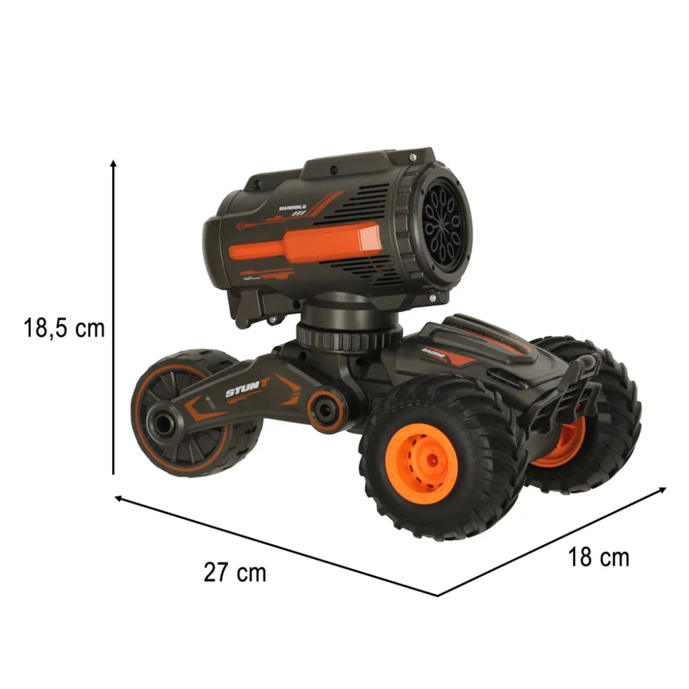 Demontowalny pistolet do baniek mydlanych w zestawie z samochodem RC