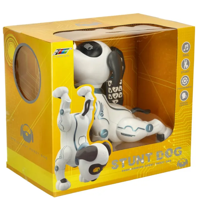 Zdalnie sterowany piesek RC wykonujący sztuczki i śpiewający piosenki