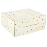 Ergonomiczne naczynia silikonowe do nauki samodzielnego jedzenia dla dzieci