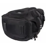 Czarny plecak szkolny z ergonomicznymi szelkami i odblaskami