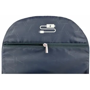 Duży plecak młodzieżowy do szkoły St. Right czarny 23 litrów