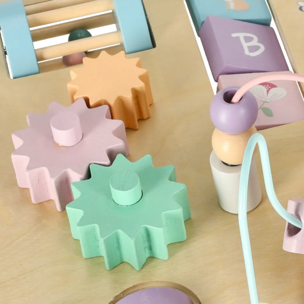 Tablica edukacyjna do rozwijania zdolności manualnych dla malucha