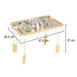 Stolik 2w1 różowy z kreatywnymi funkcjami sensorycznymi dla dzieci