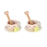 zestaw do odgrywania ról z czajnikiem, filiżankami i ciastkami