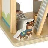 Zabawka edukacyjna komisariat policji z radiowozem i psem policyjnym