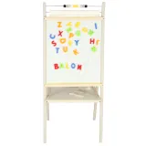 Tablica magnetyczna i kredowa z półką na akcesoria do nauki i zabawy