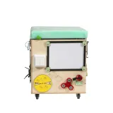 Puf manipulacyjny LAS z otwartym schowkiem na zabawki i książki