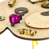 Ekologiczna tablica manipulacyjna dla maluchów, rozwijająca motorykę