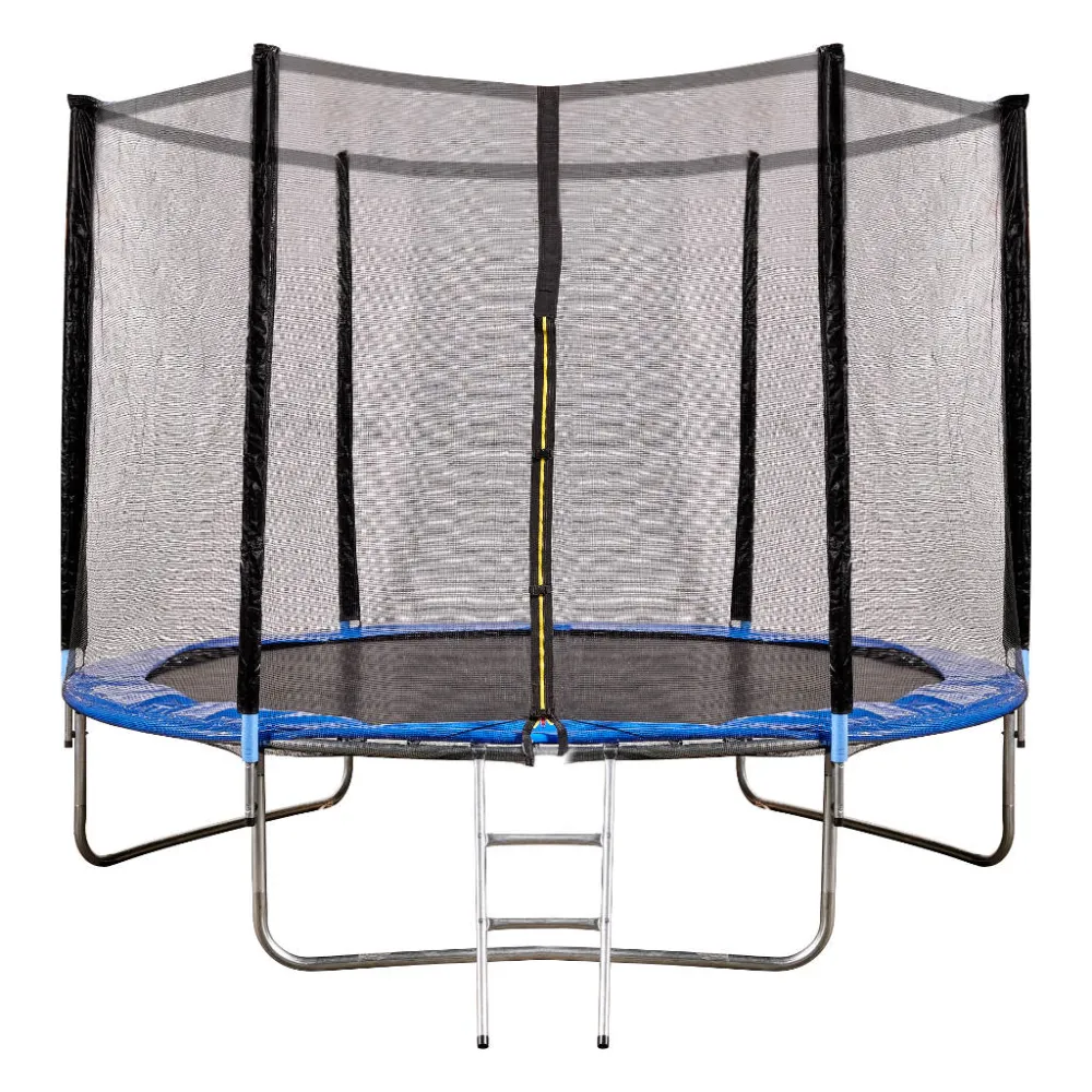 Bezpieczna trampolina 10ft dla całej rodziny na zewnątrz domu