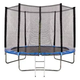 Bezpieczna trampolina 10ft dla całej rodziny na zewnątrz domu