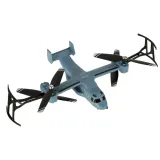 Zbliżenie na śmigła i obudowę drona Syma V22