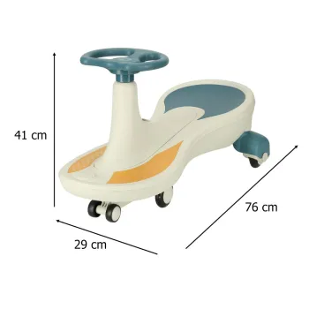 Jeździk dziecięcy LED z kauczukowymi kołami i bezpiecznym napędem