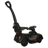 Zbliżenie na efektowne światła i dźwięki w samochodzie jeździku