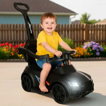 Złożony jeździk samochód 3w1 gotowy do przechowywania lub transportu