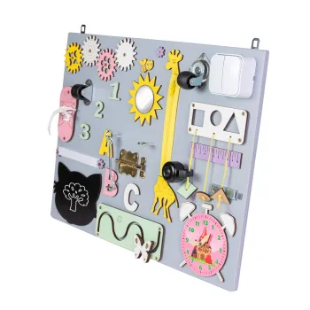 Tablica manipulacyjna drewniana szara 50 x 37,5 cm