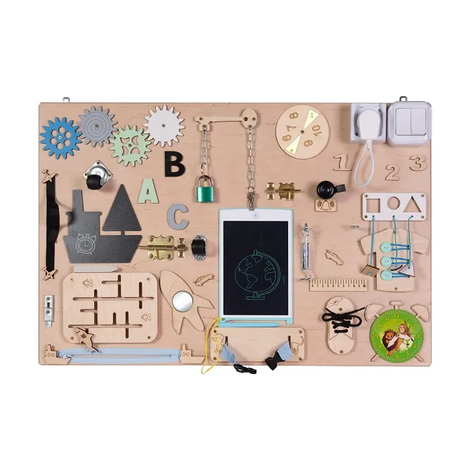Tablica Montessori 75 x 50 cm do nauki motoryki i kreatywnej zabawy