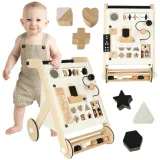 Chodzik edukacyjny z sorterem kształtów i kolorowymi klockami