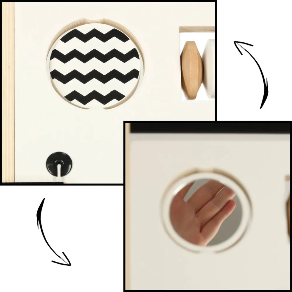 Stabilna konstrukcja pchacza ułatwiająca naukę chodzenia