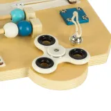 Ozdobna tablica edukacyjna z motywem stacji benzynowej i myjni