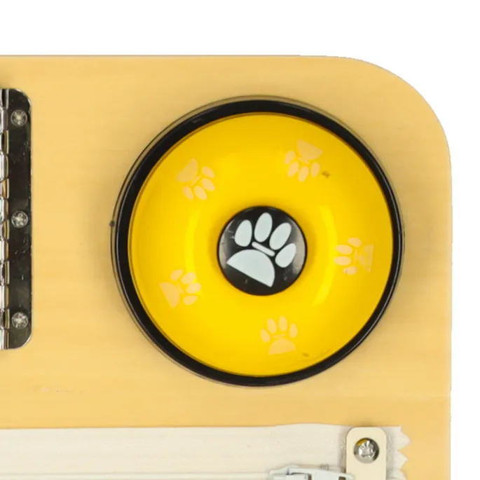 Elementy sensoryczne i logiczne na tablicy LULILO BUSO dla dzieci