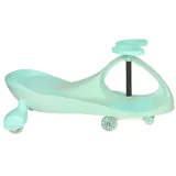 Zbliżenie na antypoślizgowe siedzenie jeździka grawitacyjnego Swing Fix S3