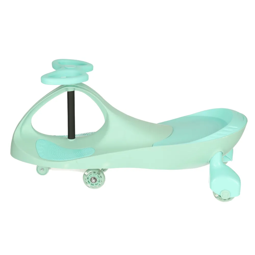 Dziecko korzystające z jeździka Swing Fix S3 z efektownym podświetleniem LED