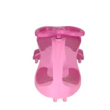 Wygodny jeździk LED różowy z antypoślizgowymi podnóżkami dla dzieci